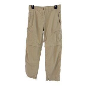 ExOfficio Womens Convertible Zip Off Pants Khaki Outdoor Size 4
